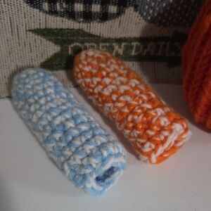 Hand Crocheted Insulating Fry Pan Handle Covers Set Of 2